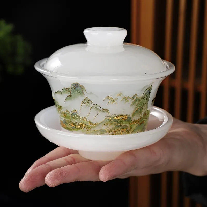 Thousand Miles Rivers & Mountains" Lustrous Kung Fu Tea Set